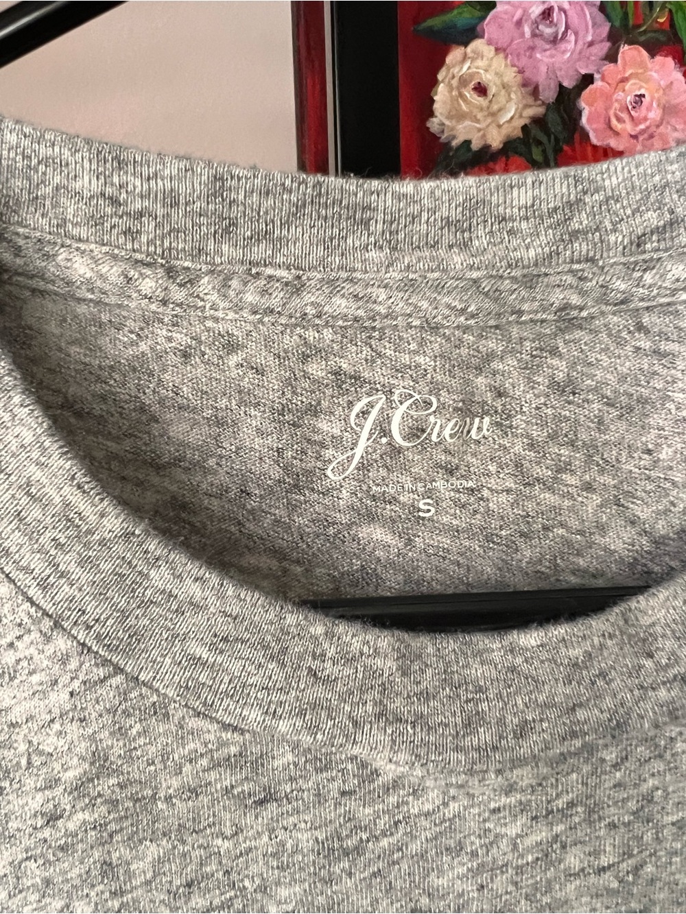 J. Crew Heather Gray Crewneck gin and fizz sequin tee - Picture 4 of 5
